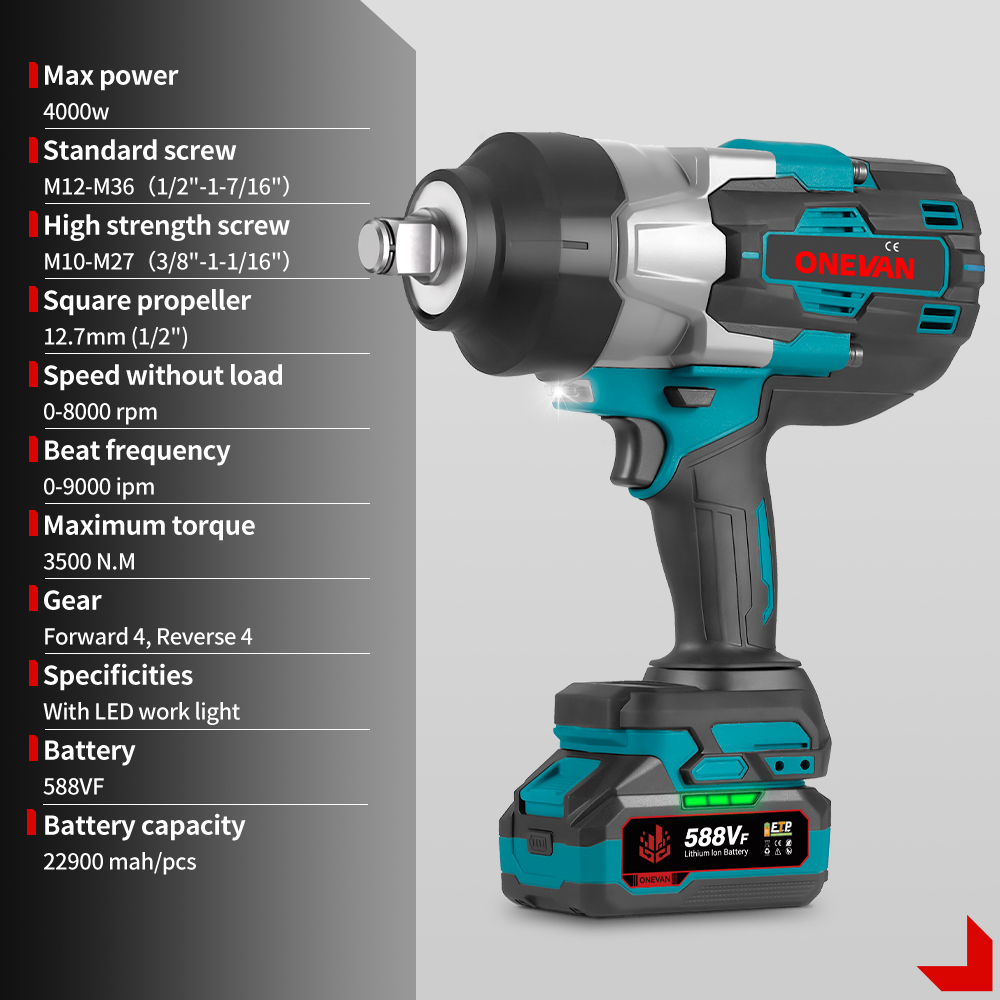 Аккумуляторный бесщеточный уда – обзор и цена Torque Wrench